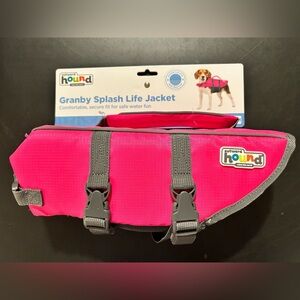 Outward Hound Granby Splash Dog Life Jacket Bright Pink Size Small NWT
